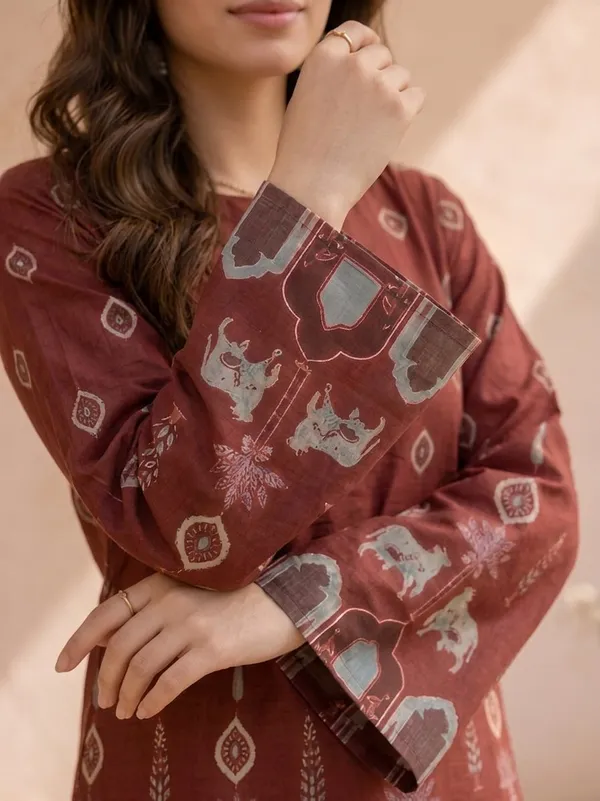 Maroon_Cotton_Kurta_For_Women