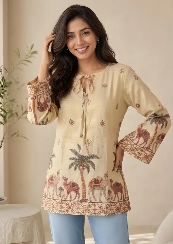 Beige_Cotton_Tunic_For_Women