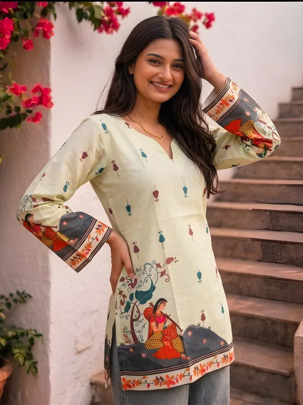 Off_White_Cotton_Kurta_For_Women