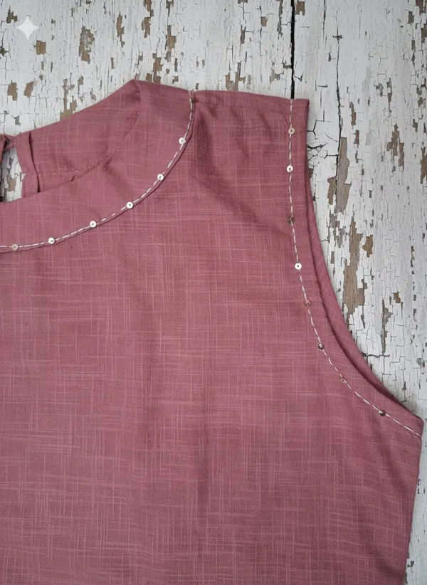 Peach_Soft_Cotton_Solid_Kurta_Palazzo_Set