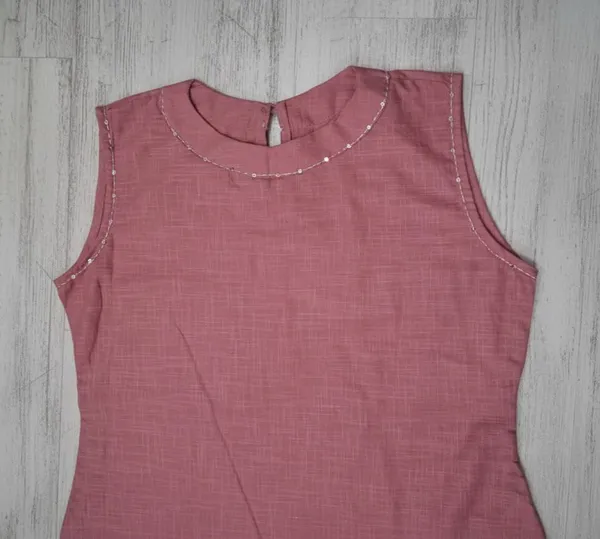 Peach_Soft_Cotton_Solid_Kurta_Palazzo_Set