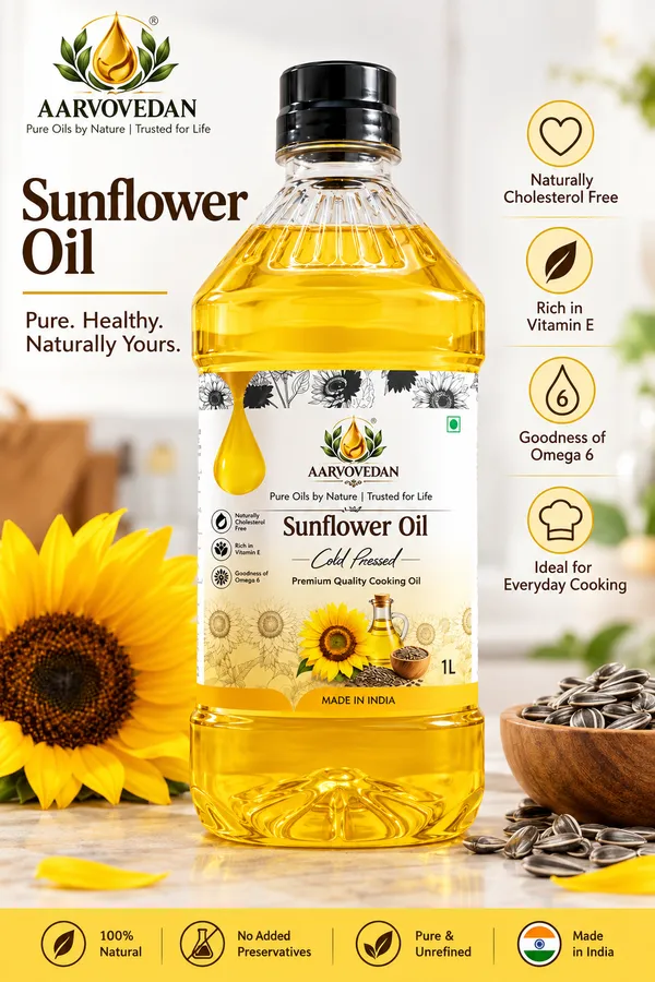 Aarvovedan_Sunflower_Oil_Cold_Pressed_1L