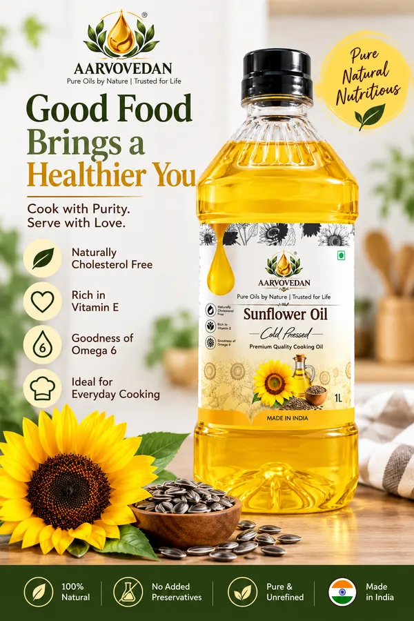 Aarvovedan_Sunflower_Oil_Cold_Pressed_1L