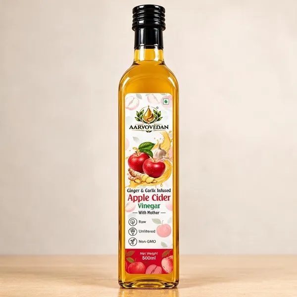 Aarvovedan_Ginger_Turmeric_Infused_Apple_Cider_Vinegar_And_Ginger_Garlic_Infused_Apple_Cider_Vinegar_|_Pack_Of_2