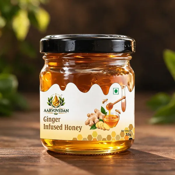 Aarvovedan_Ginger_Infused_Honey_55G_Combo_Pack_Of_3