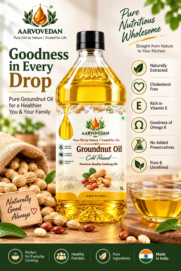 Aarvovedan_Groundnut_Oil_Cold_Pressed_1L