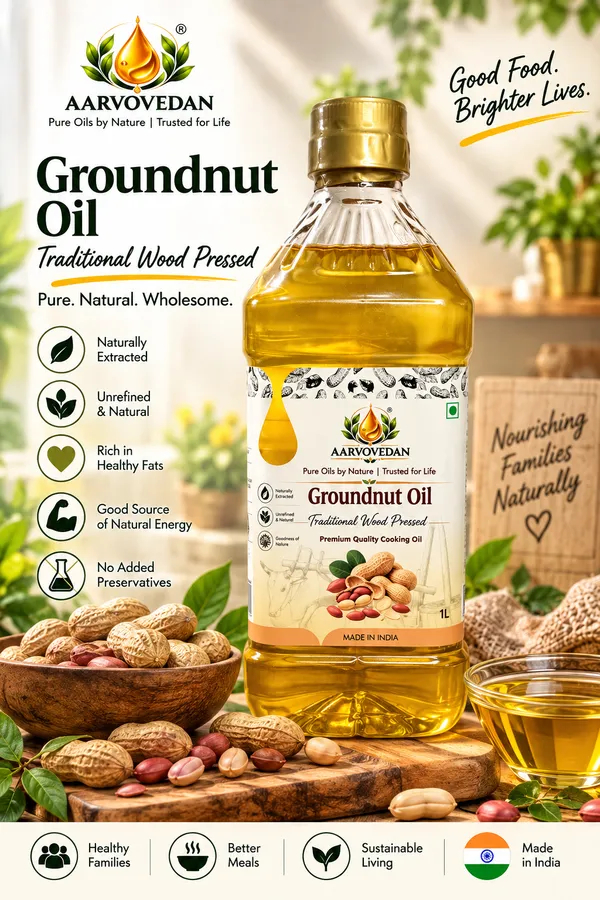 Aarvovedan_Groundnut_Oil_Wood_Pressed_1L
