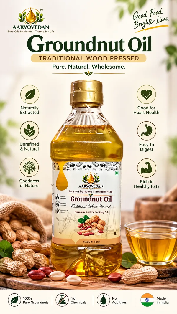 Aarvovedan_Groundnut_Oil_Wood_Pressed_1L