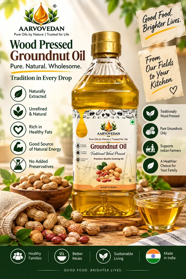 Aarvovedan_Groundnut_Oil_Wood_Pressed_1L