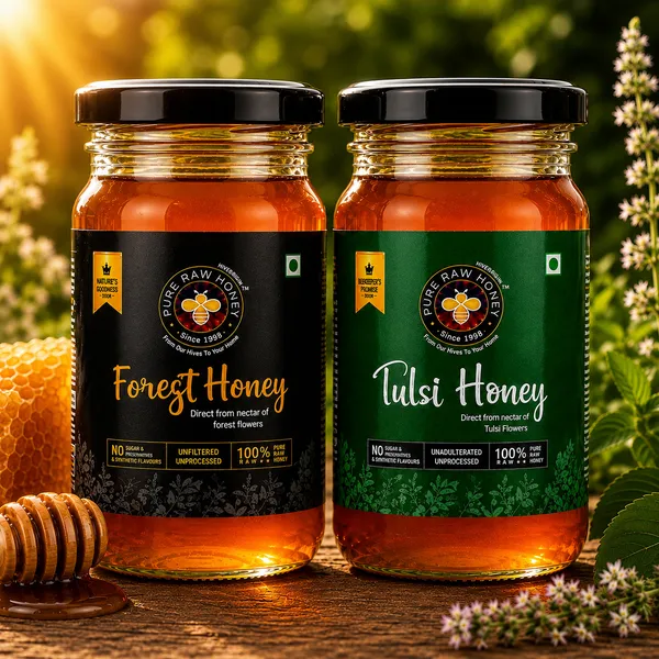 Natures_Wellness_Duo_-Forest_Honey_+_Tulsi_Honey_(2_x_250_g)