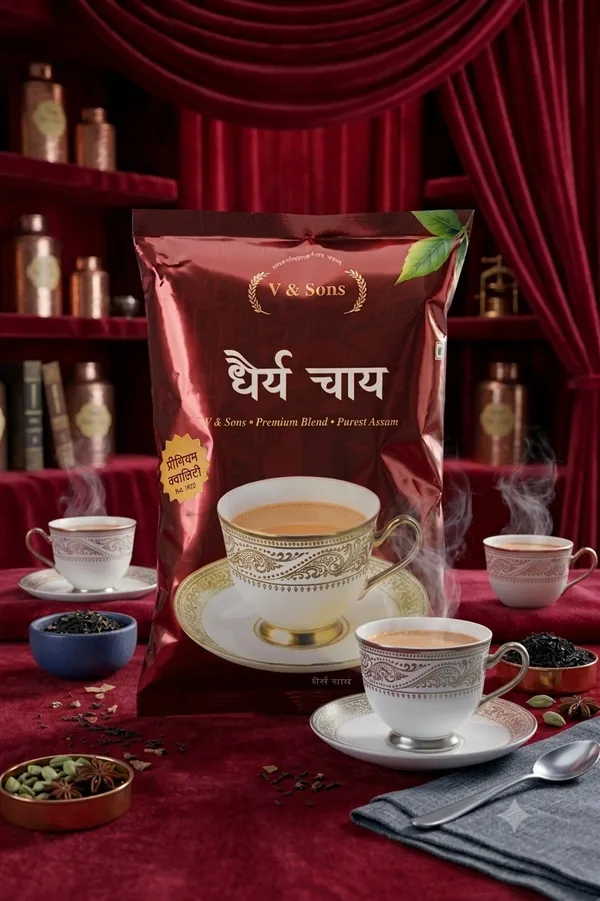 Virdhichand_And_Sons_Dhairya_100%_Organic_Loose_Leaf_Tea
