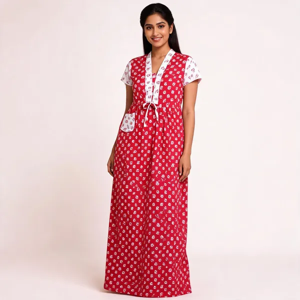 Maroon_Cotton_Relaxed_Fit_Floral_Print_Nighty_Gown_For_Women