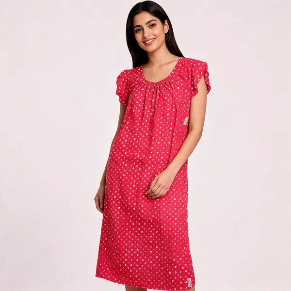 Pink_Cotton_Printed_Loose_Fit_Nighty_For_Women
