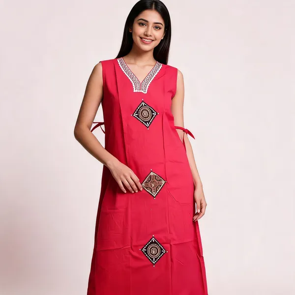 Pink_Cotton_Embroidered_Sleeveless_Kurta_For_Women