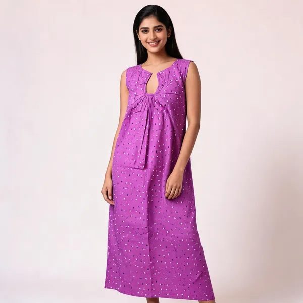 Purple_Cotton_Printed_Sleeveless_Nighty_For_Women