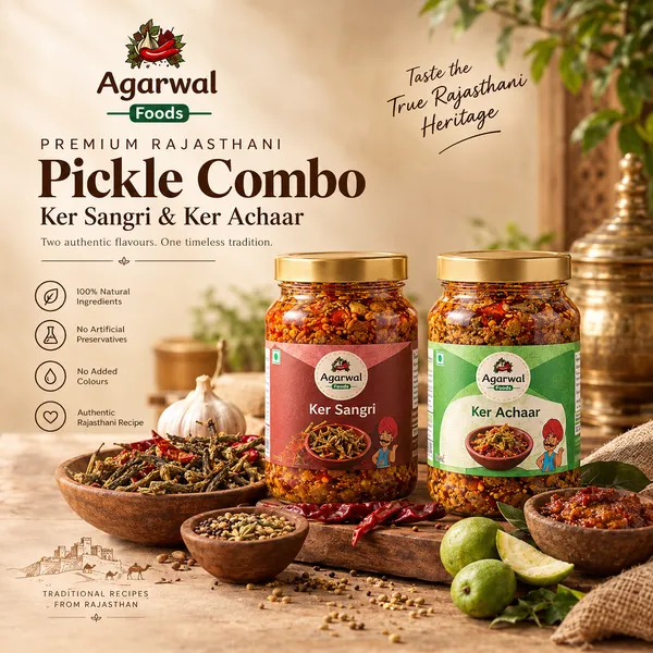 Agarwal_Foods_Authentic_Rajasthani_Pickle_Combo_–_Lehsun_Chutney,_Mix_Pickle_&_Ker_Sangri_Achaar