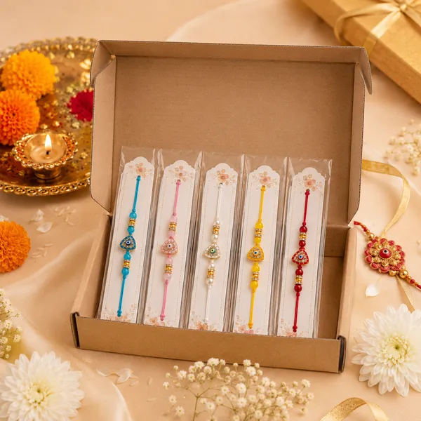 Rakhi_Set_Of_5_With_Roli_Chawal_Pack