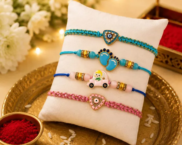 Rakhi_Set_Of_4(2_Adult+2_Kids)_With_Roli_Chawal_Pack