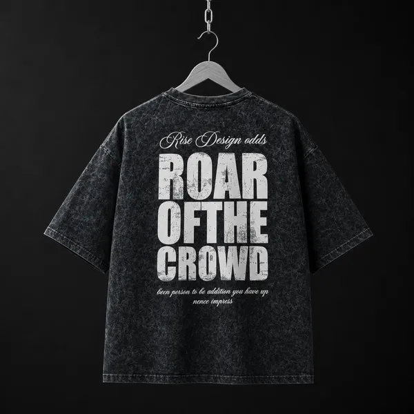 Roar_of_The_Crowd_Oversized_Acid_Wash_T-Shirt_For_Men