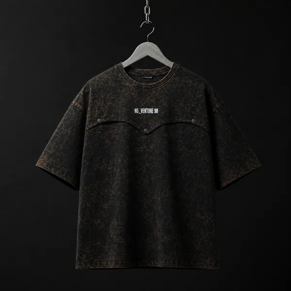 No_Venture_Discover_(Brown)_Oversized_Acid_Wash_T-Shirt_For_Men