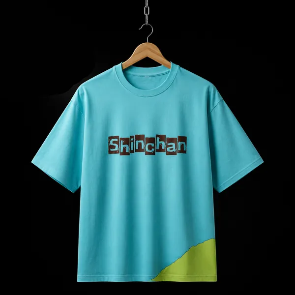 Shinchan_Look_at_Sky_(Light_Blue)_French_Terry_Denim_Oversized_T-Shirt_For_Unisex
