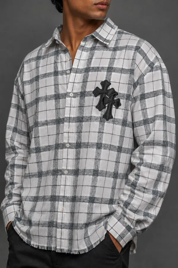 Monochrome_Oversized_Check_Shirt