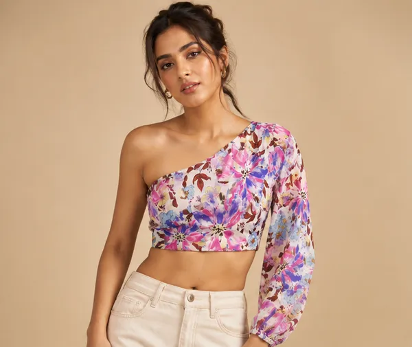One_Shoulder_Crop_Top_For_Women