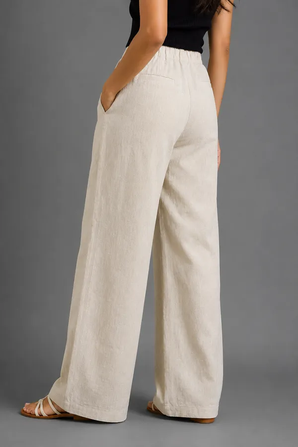 Linen_Off-White_Pant_For_Women