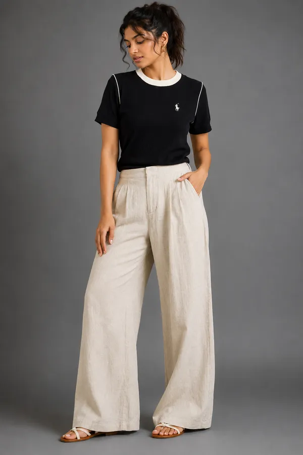 Linen_Off-White_Pant_For_Women