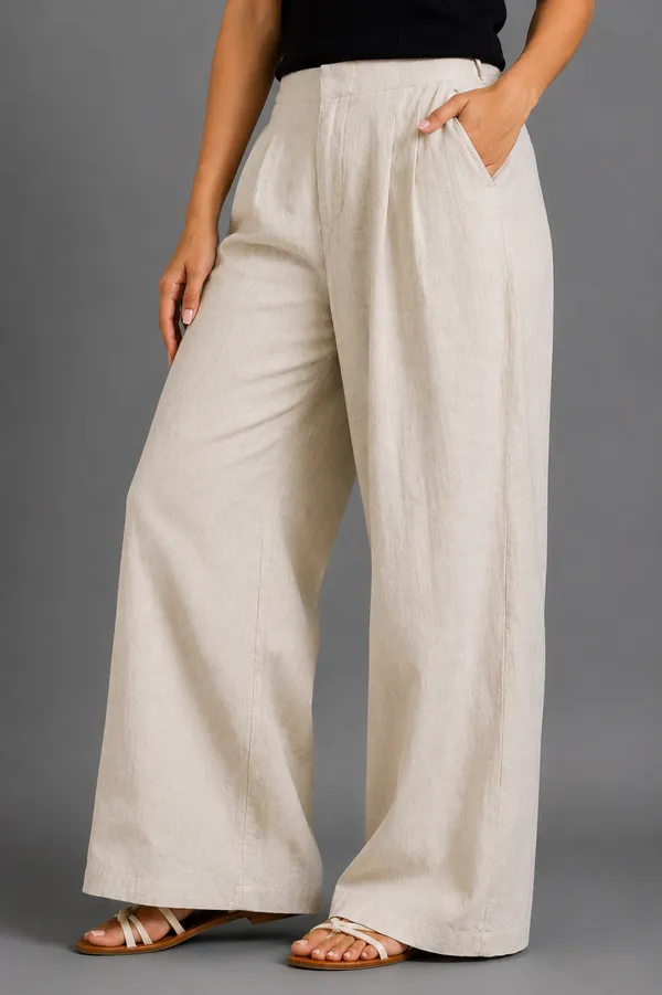 Linen_Off-White_Pant_For_Women