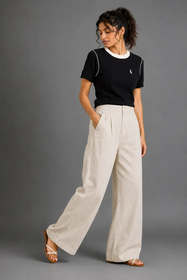 Linen_Off-White_Pant_For_Women
