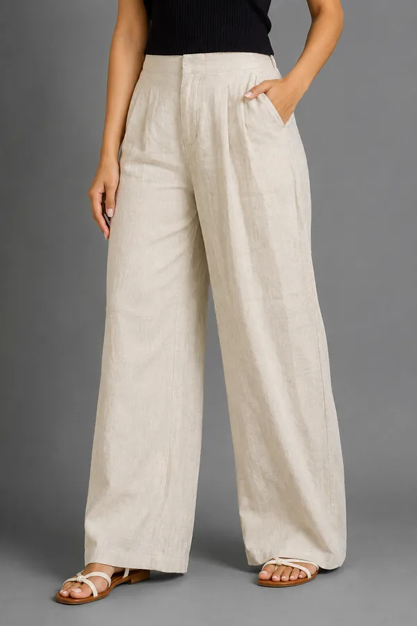 Linen_Off-White_Pant_For_Women