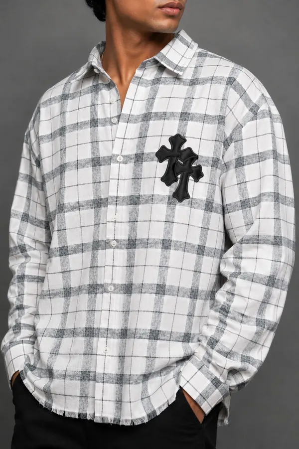 Monochrome_Oversized_Check_Shirt