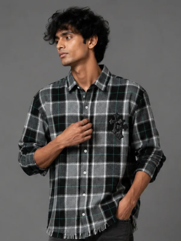 Monochrome_Oversized_Check_Shirt