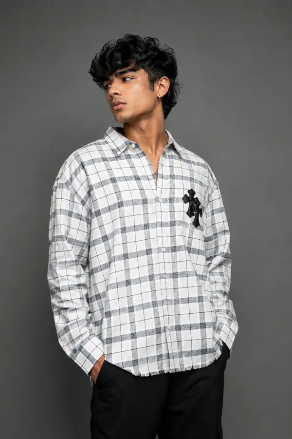 Monochrome_Oversized_Check_Shirt