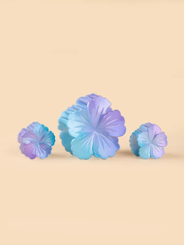 Pastel_Bloom_Set_Large_2_Small_Lavender_Blue_Hair_Clip_Set