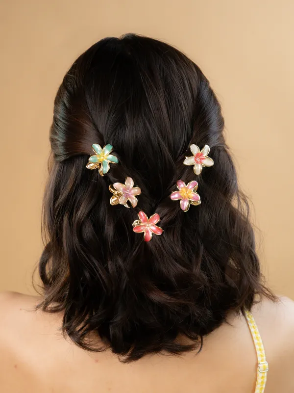 Pack_Of_6_-_Enamel_Bloom_Flower_Small_Hair_Accessory