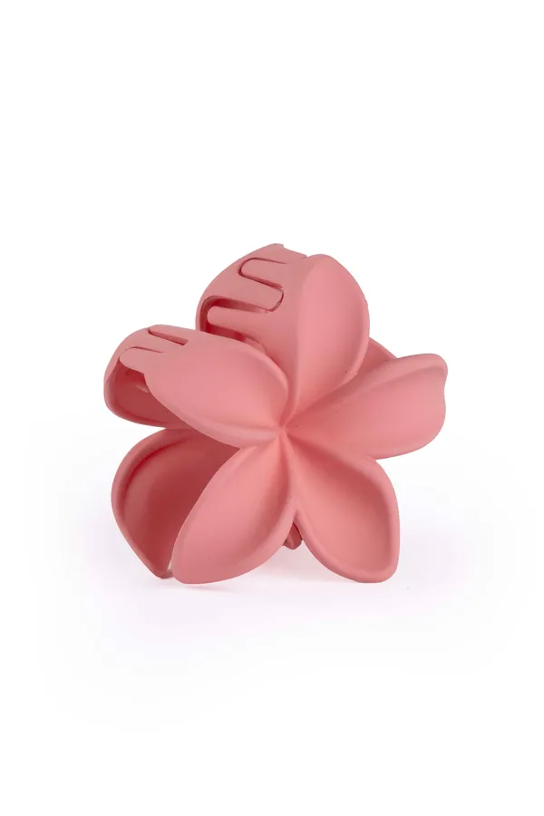 Matte_Flower_Claw_Medium_Peach_Pink_Single_Claw_Clip