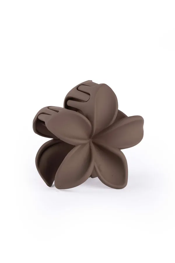 Matte_Flower_Claw_Medium_Mocha_Brown_Single_Claw_Clip