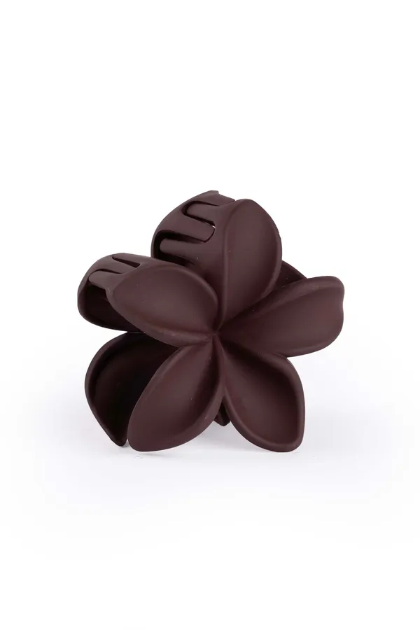 Matte_Flower_Claw_Medium_Cocoa_Brown_Single_Claw_Clip