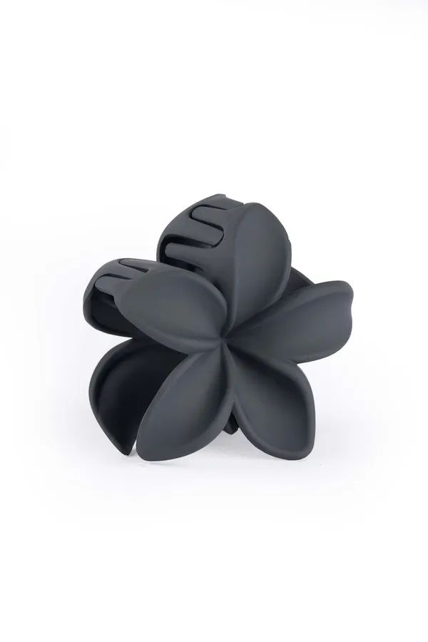 Matte_Flower_Claw_Medium_Slate_Grey_Single_Claw_Clip