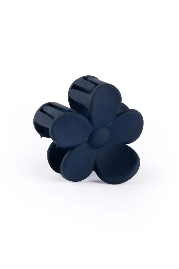 Matte_Daisy_Claw_Small_Navy_Blue_Single_Claw_Clip