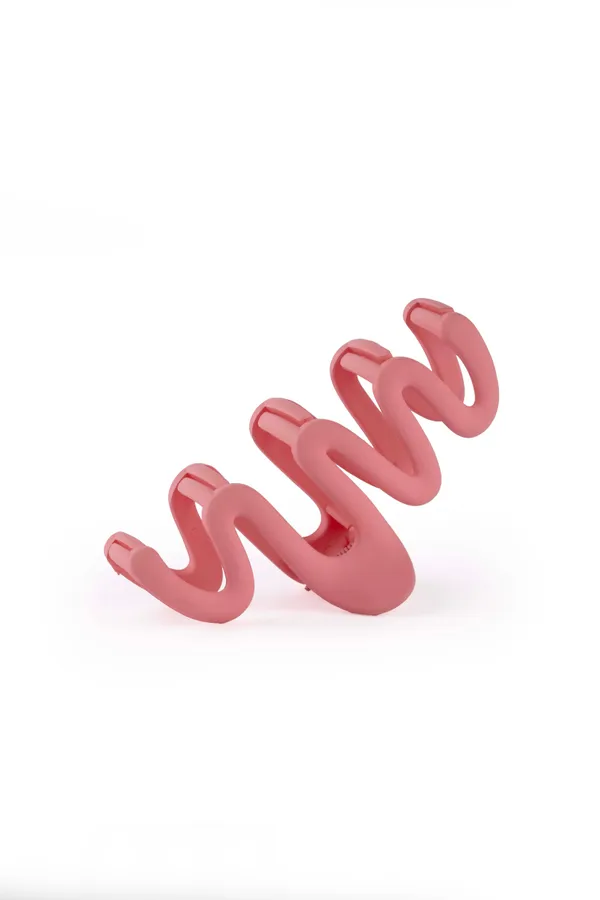 Wavy_Claw_Large_Candy_Pink_Single_Claw_Clip