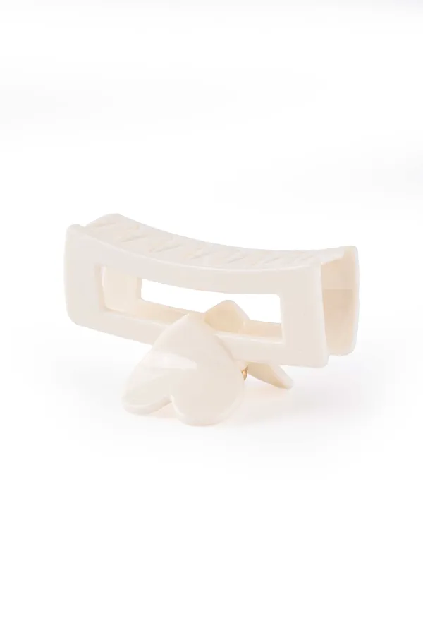 Heart_Frame_Claw_Medium_Pearl_White_Single_Claw_Clip