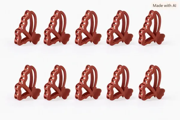 Matte_Butterfly_Claw_Medium_Terracotta_Red-Pack_Of_12_Claw_Clip