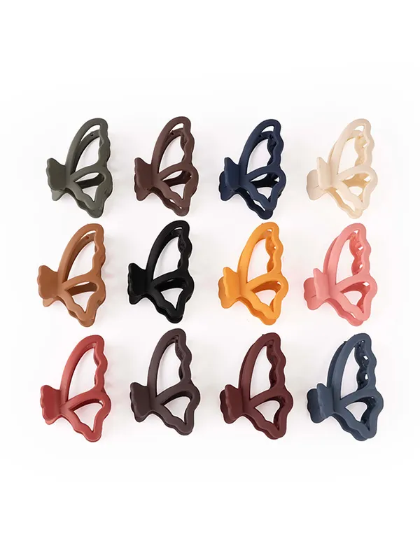 Matte_Butterfly_Claw_-_Medium__Pack_Of_12_Claw_Clip