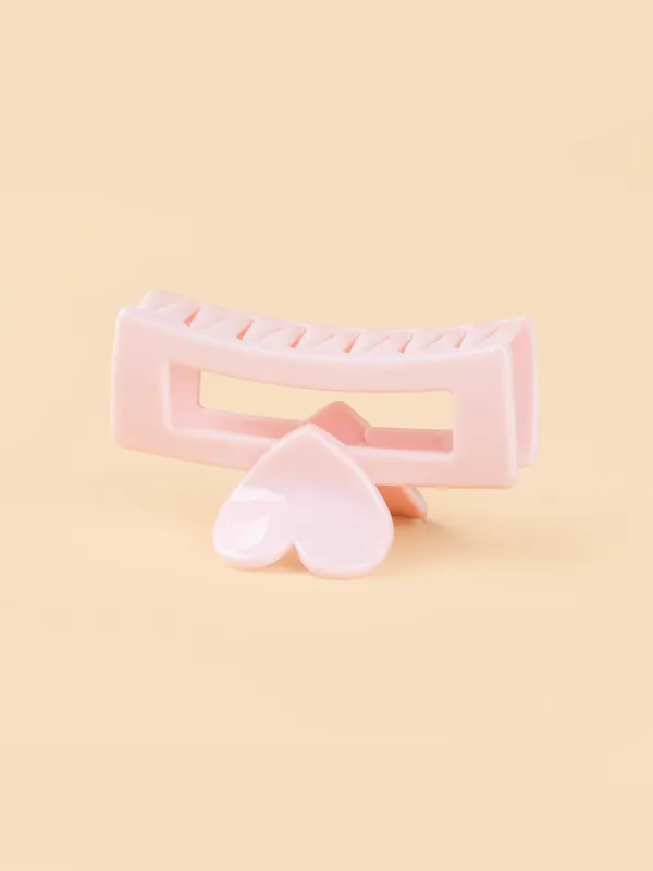 Heart_Frame_Claw_Medium_Peach_Single_Claw_Clip