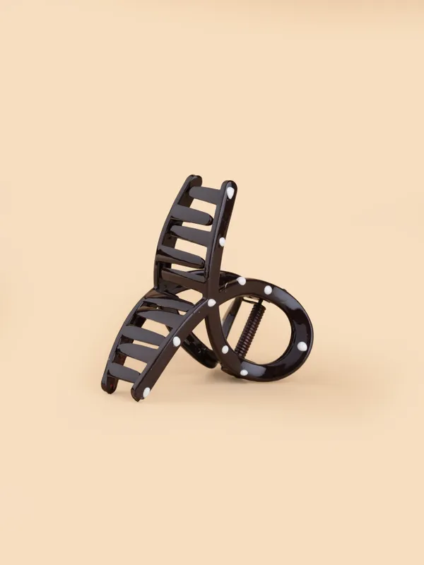 Polka_Twist_Claw_Medium_Dark_Brown_Single_Claw_Clip