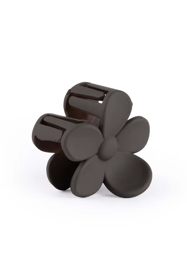 Matte_Daisy_Claw_Small_Espresso_Brown_Single_Claw_Clip
