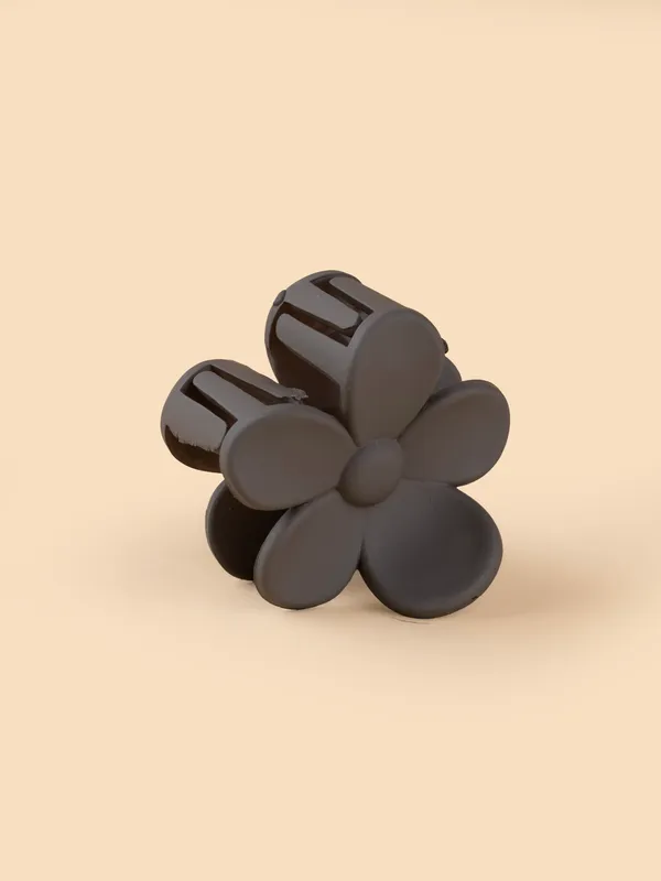 Matte_Daisy_Claw_Small_Espresso_Brown_Single_Claw_Clip